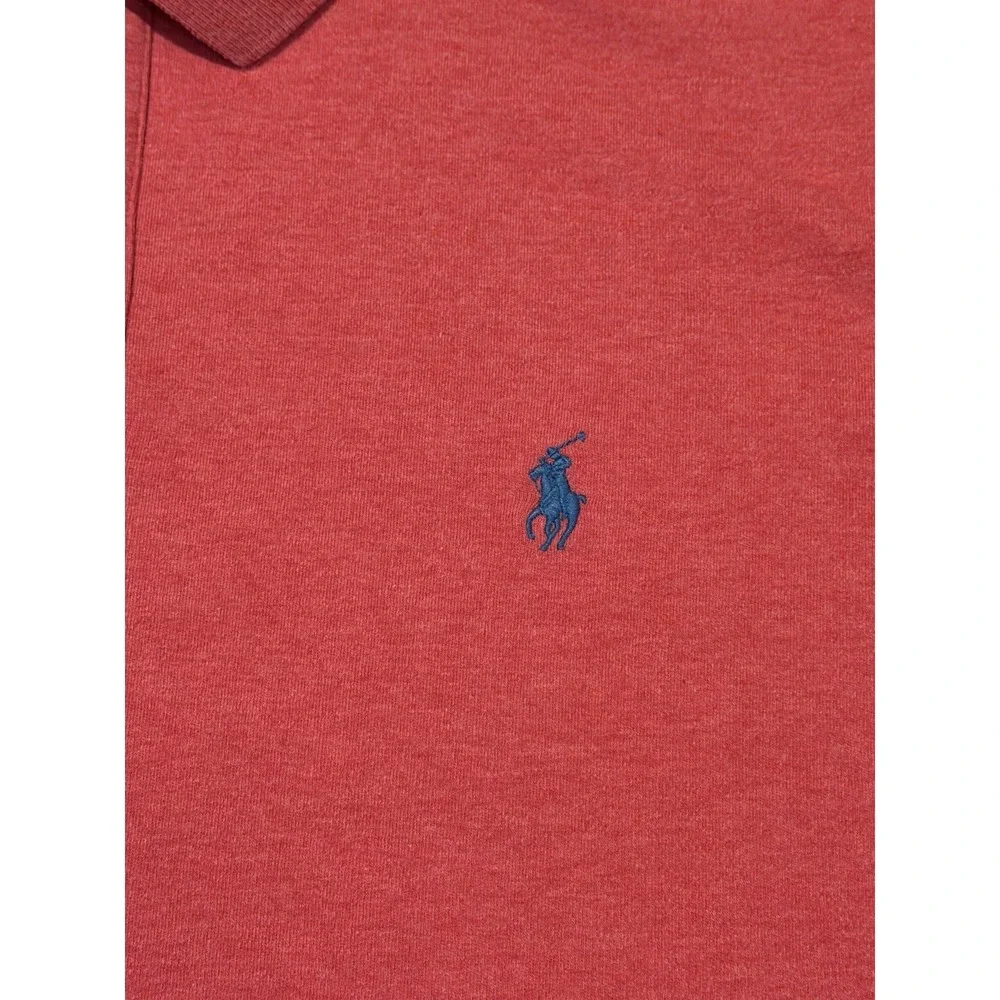 Ralph‎ Lauren Polo 100% Cotton Coral Short Sleeve Mens Size X-Large